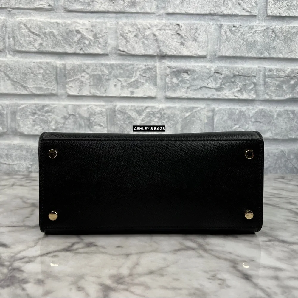 Kate Spade Madison Small Satchel Crossbody In Black